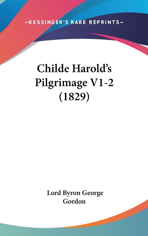Front cover_Childe Harold's Pilgrimage V1-2 (1829)