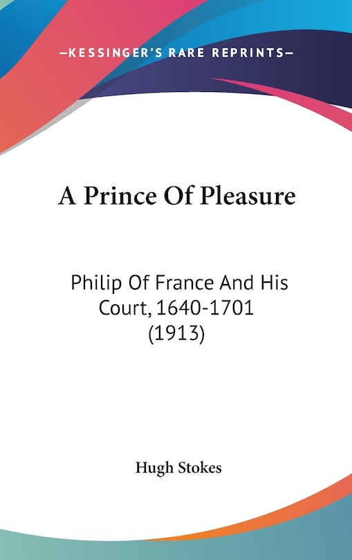 Front cover_A Prince Of Pleasure