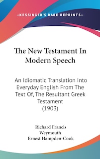 Front cover_The New Testament In Modern Speech
