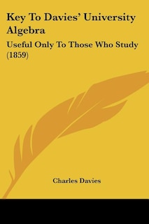 Couverture_Key To Davies' University Algebra