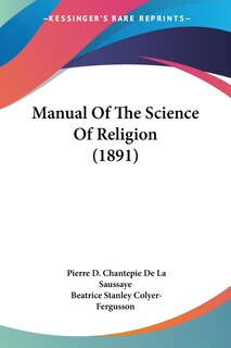 Front cover_Manual Of The Science Of Religion (1891)