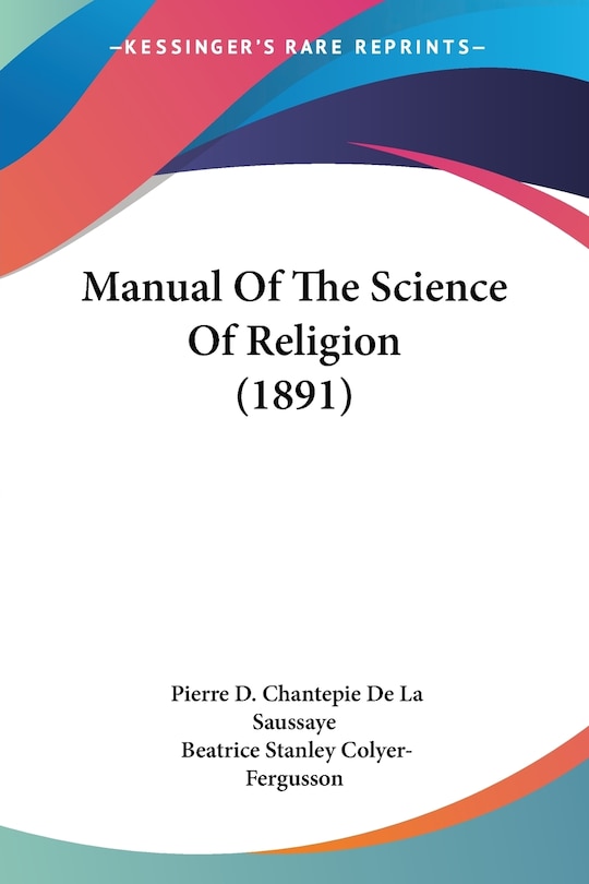 Front cover_Manual Of The Science Of Religion (1891)