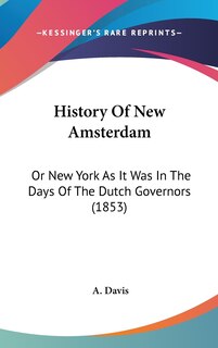 Couverture_History Of New Amsterdam