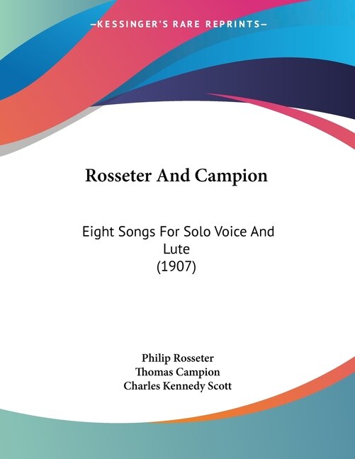 Front cover_Rosseter And Campion