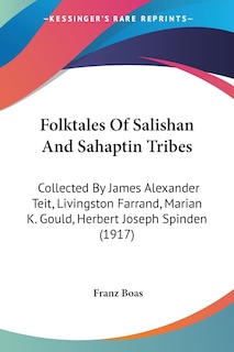 Front cover_Folktales Of Salishan And Sahaptin Tribes
