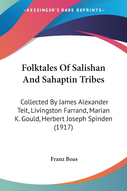 Front cover_Folktales Of Salishan And Sahaptin Tribes