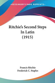 Front cover_Ritchie's Second Steps In Latin (1915)