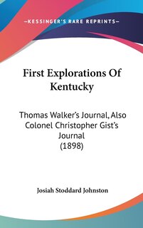 Couverture_First Explorations Of Kentucky