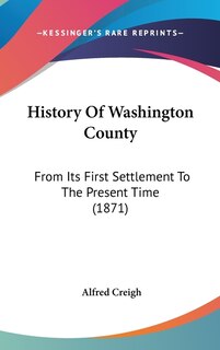 Front cover_History Of Washington County