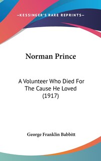 Front cover_Norman Prince