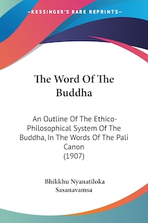 Front cover_The Word Of The Buddha