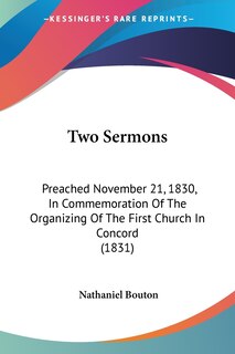 Front cover_Two Sermons