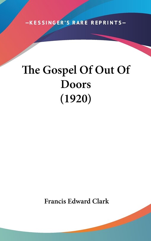 Couverture_The Gospel Of Out Of Doors (1920)