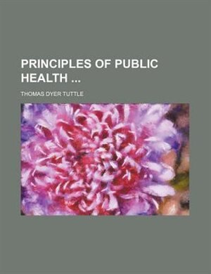 Front cover_Principles of Public Health