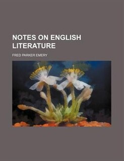 Front cover_Notes on English literature