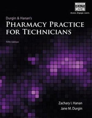 Front cover_Pharmacy Practice For Technicians