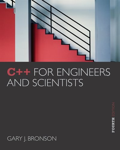 Front cover_C++ For Engineers And Scientists