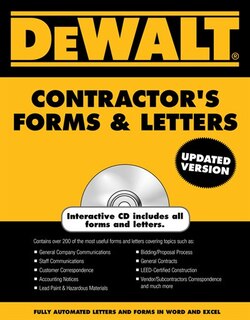 Dewalt Contractor's Forms & Letters
