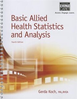 Couverture_Basic Allied Health Statistics And Analysis, Spiral Bound Version