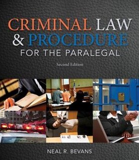 Front cover_Criminal Law And Procedure For The Paralegal