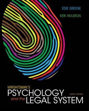 Couverture_Cengage Advantage Books: Wrightsman's Psychology And The Legal System