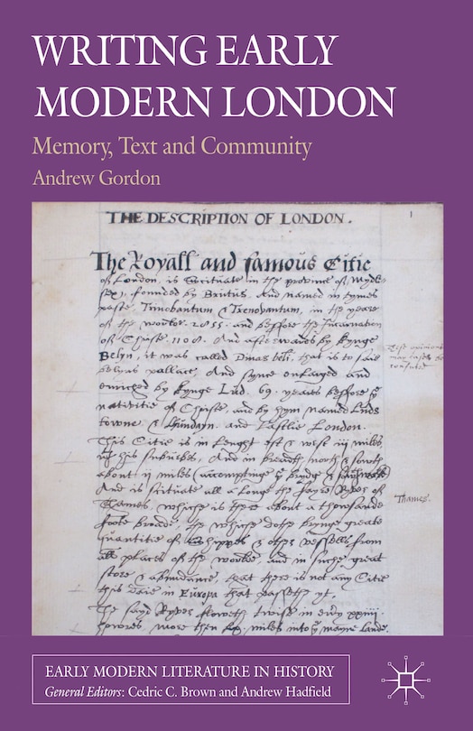 Front cover_Writing Early Modern London