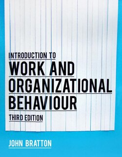Front cover_Introduction to work and organizational behaviour