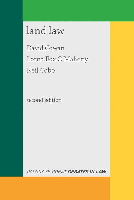 Front cover_Great Debates In Land Law