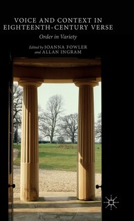 Couverture_Voice And Context In Eighteenth-century Verse