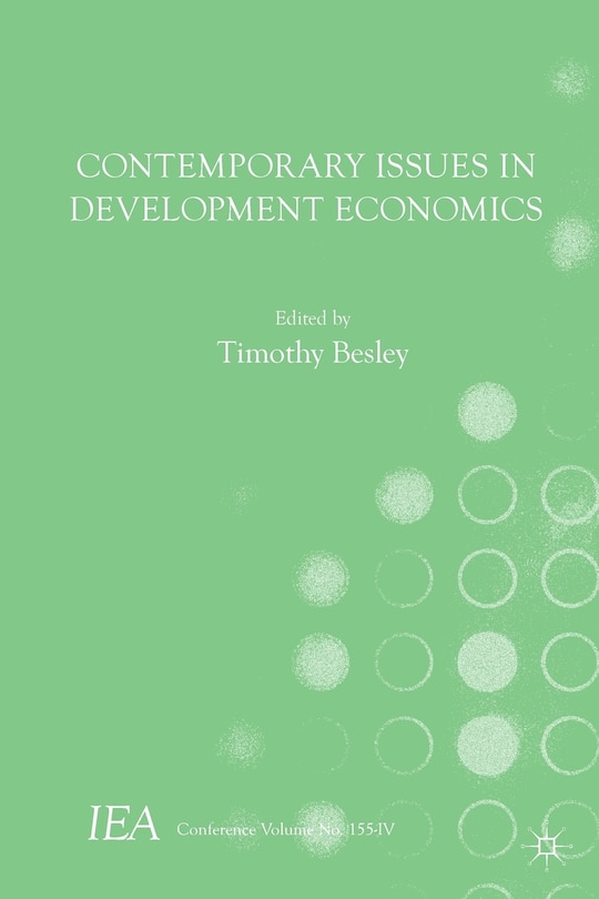 Front cover_Contemporary Issues In Development Economics