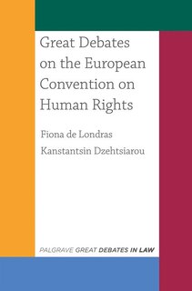 Couverture_Great Debates on the European Convention on Human Rights
