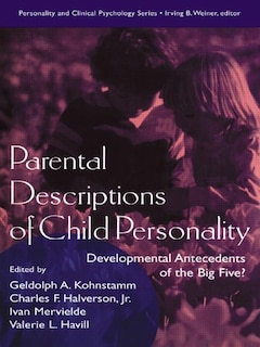 Couverture_Parental Descriptions Of Child Personality