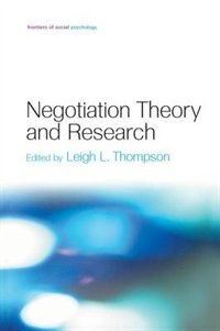 Front cover_Negotiation Theory And Research
