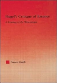 Front cover_Hegel's Critique Of Essence