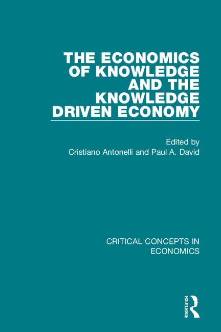 Front cover_The Economics of Knowledge and..