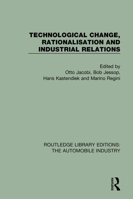Couverture_Technological Change, Rationalisation And Industrial Relations