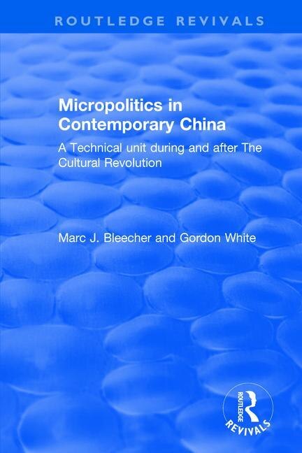 Front cover_Micropolitics in Contemporary China