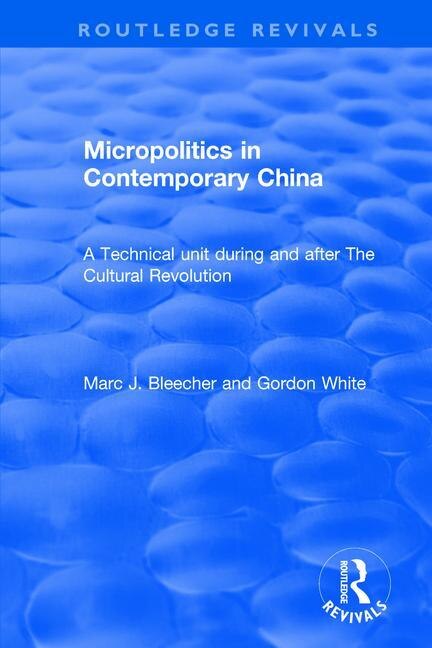 Front cover_Micropolitics in Contemporary China