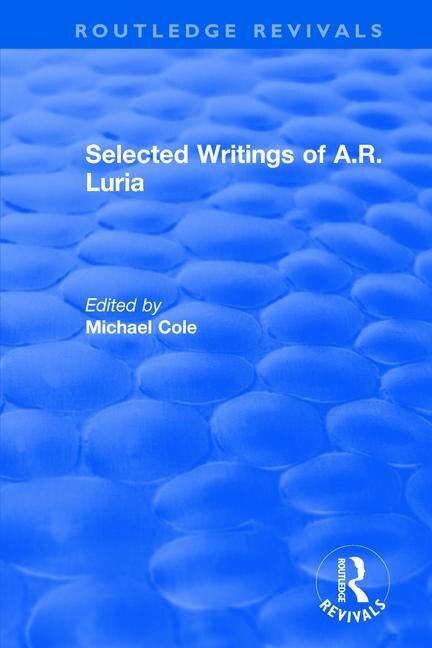 Front cover_Selected Writings of A.R. Luria