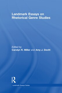 Front cover_Landmark Essays On Rhetorical Genre Studies