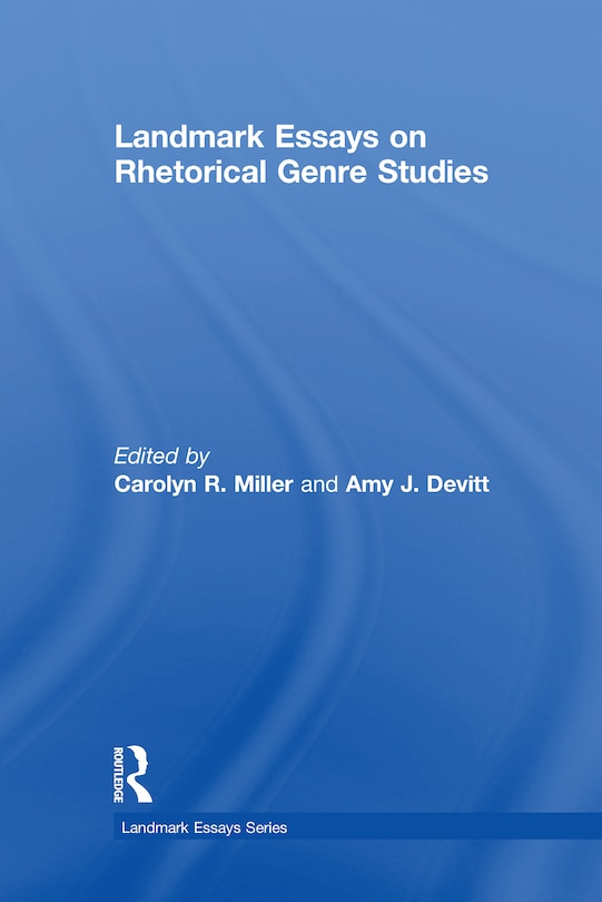 Front cover_Landmark Essays On Rhetorical Genre Studies