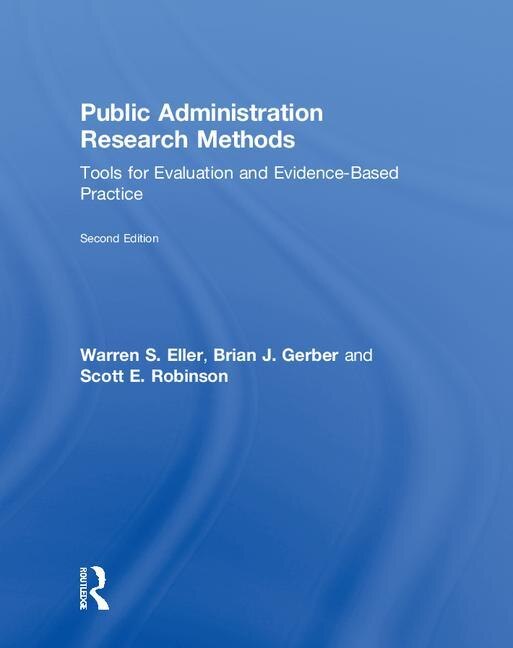 Front cover_Public Administration Research Methods