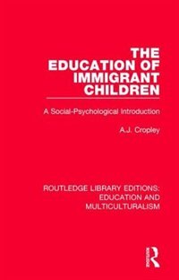 Front cover_The Education Of Immigrant Children