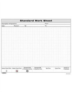Couverture_Standard Work Sheet