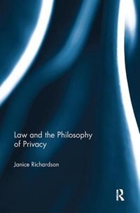 Front cover_Law And The Philosophy Of Privacy