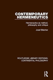 Front cover_Contemporary Hermeneutics