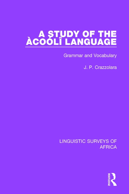 Couverture_A Study Of The Acooli Language