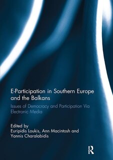 Couverture_E-participation In Southern Europe And The Balkans