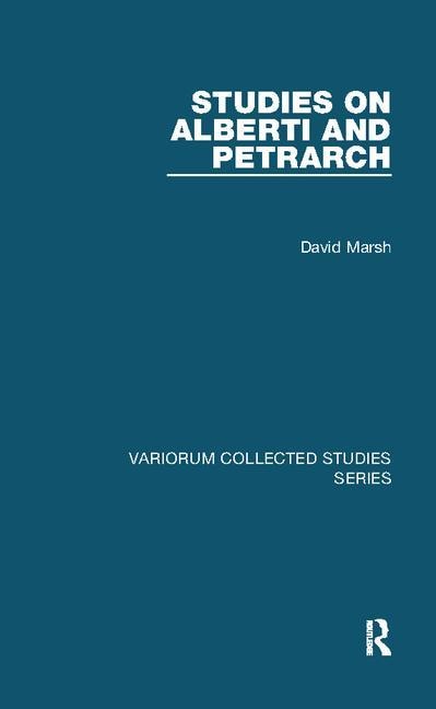 Couverture_Studies On Alberti And Petrarch