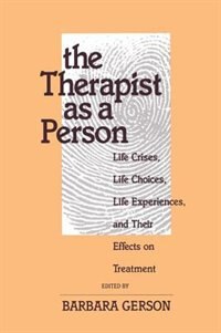 Front cover_The Therapist As A Person